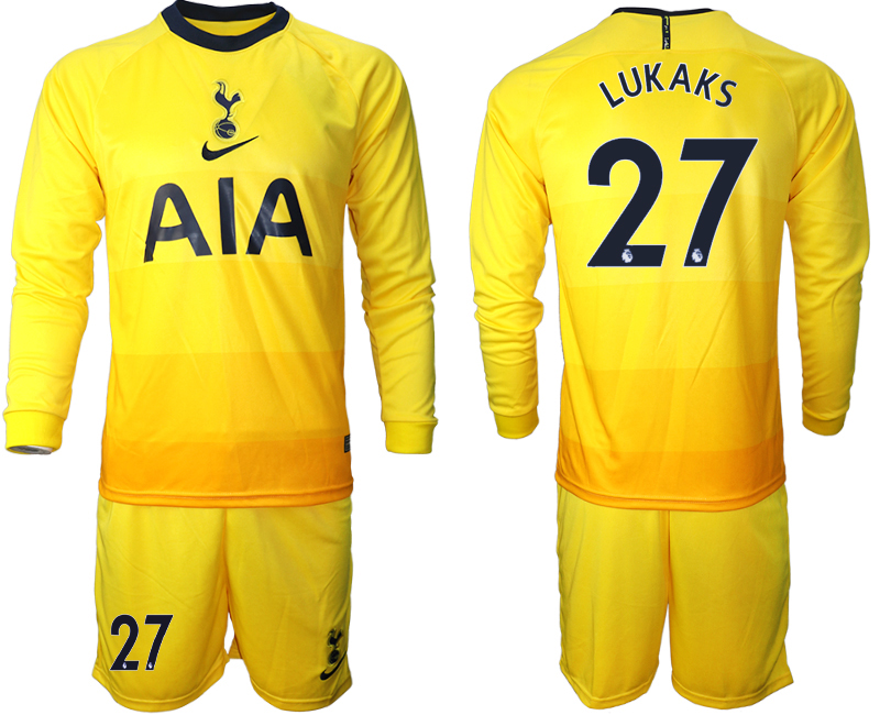 2021 Men Tottenham Hotspur away Long sleeve #27 soccer jerseys->tottenham jersey->Soccer Club Jersey